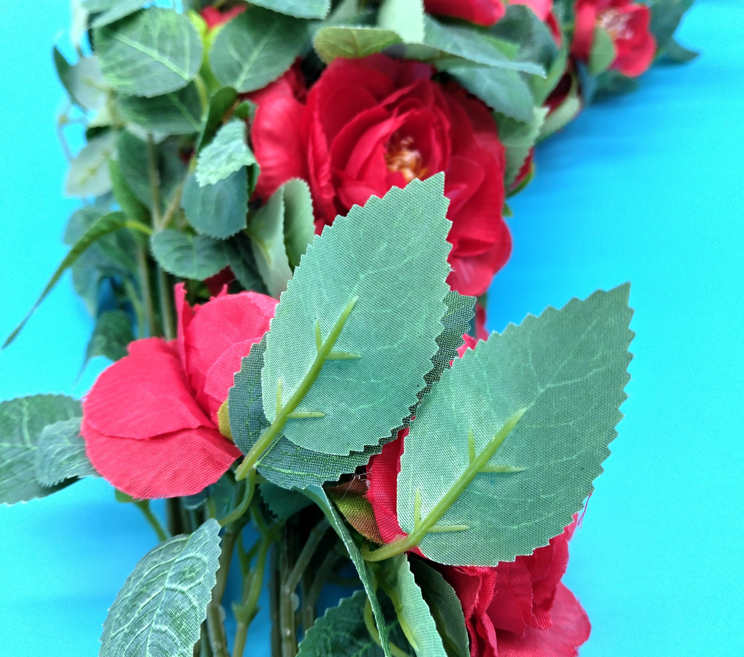 Artificial Red Rose Flowers. 70cm. Timeless Elegance for Any Setting.