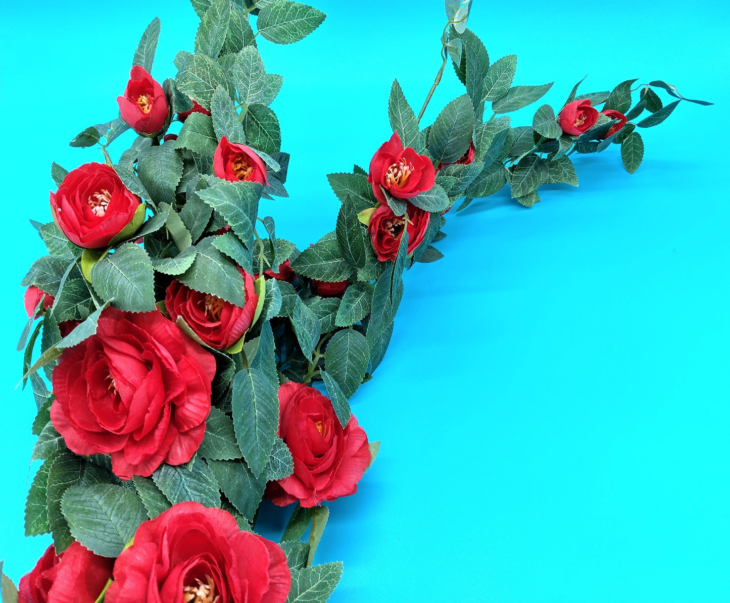 Artificial Red Rose Flowers. 70cm. Timeless Elegance for Any Setting.