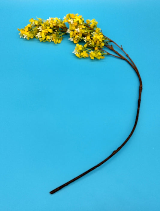 Yellow Full Flower Withoud Leaves. 80cm. Enhance your home or office with the timeless beauty of our Yellow Full Flower.