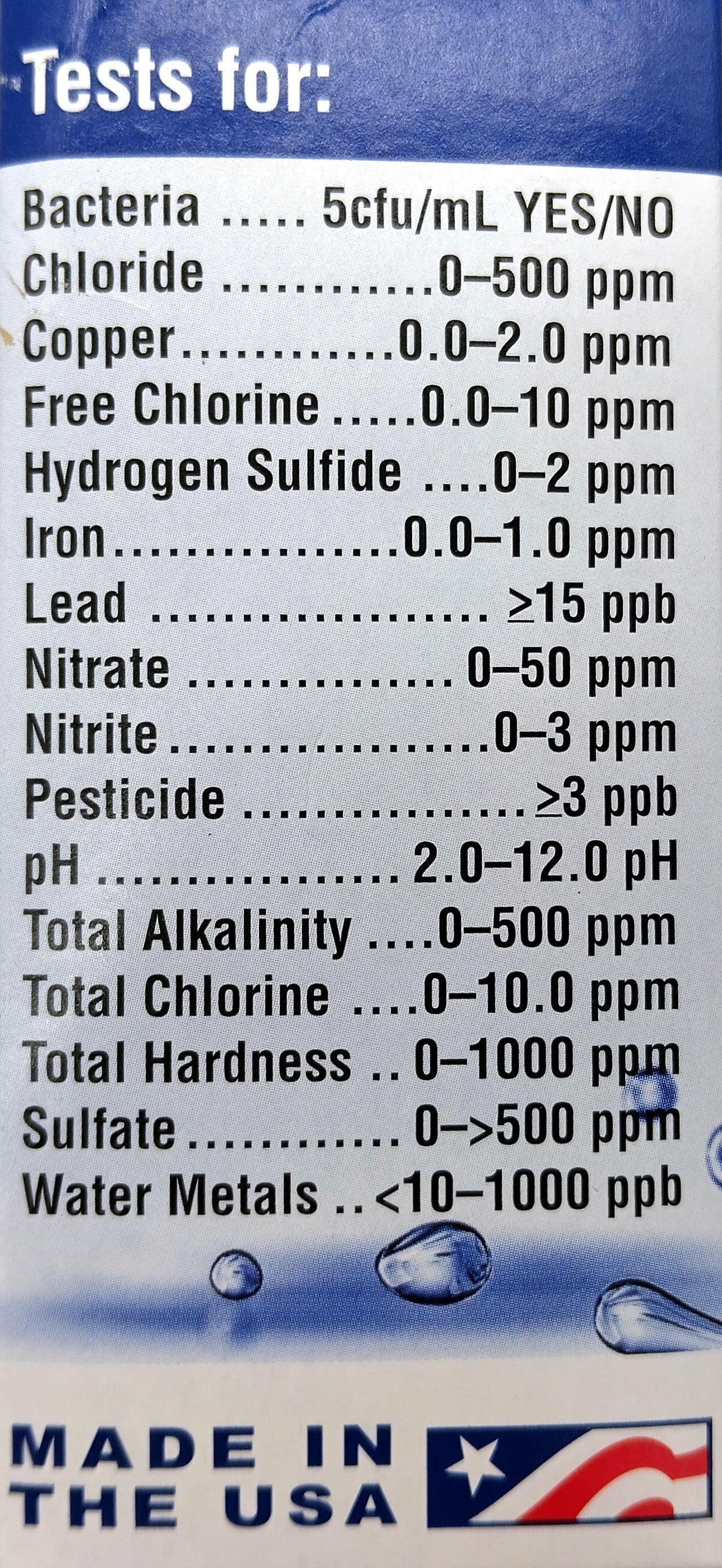 Water Quality Test Kit. Protect your health and ensure the safety of your drinking water with our Water Quality Test Kit.