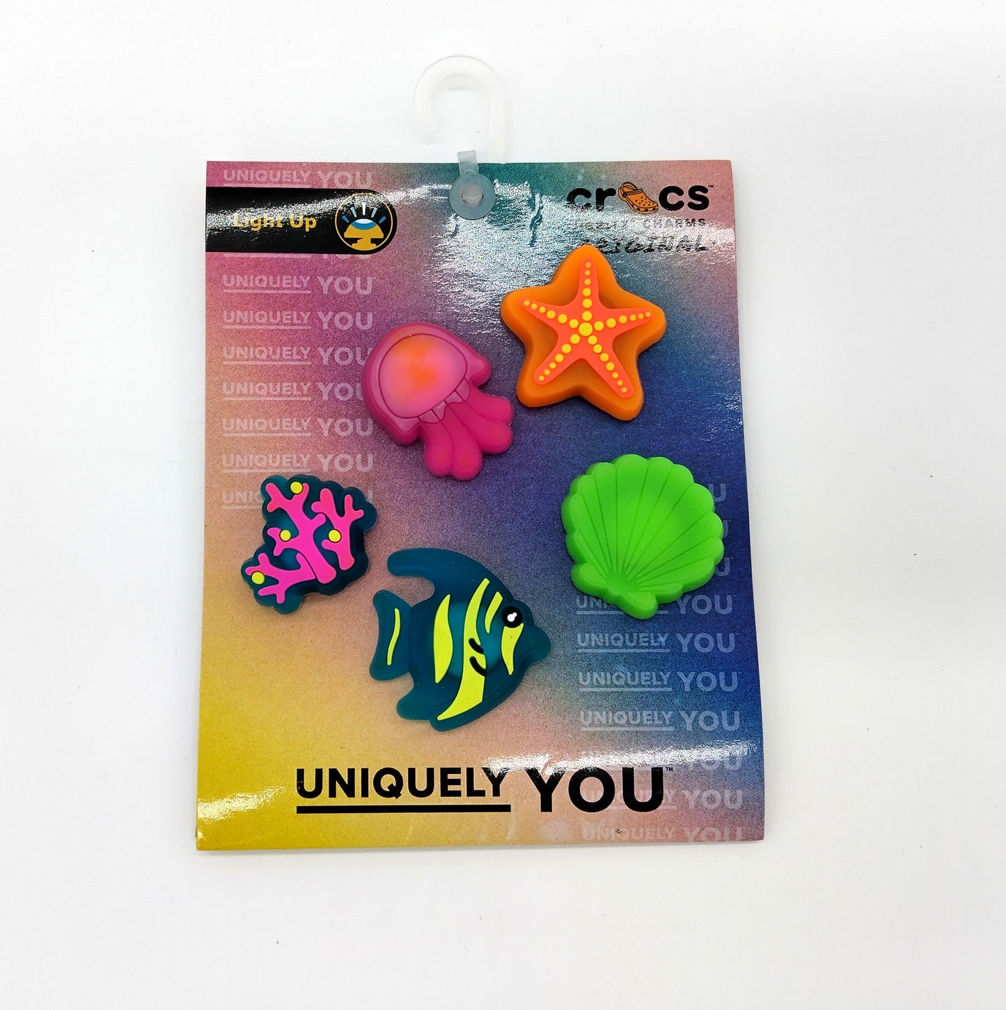 Led Fun 5 Pack Shoe Charms. Light up your steps with these LED Fun Shoe Charms.