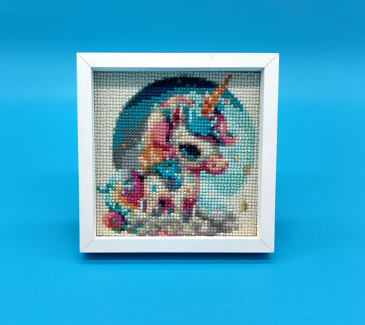 Unicorn Picture with Wooden Frame. Perfect for adding a whimsical touch to your home decor.