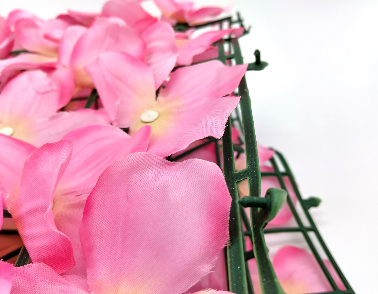 Pink Artificial Flower Fence. 50 x 100cm. Brighten up your space with our Pink Artificial Flower Fence.