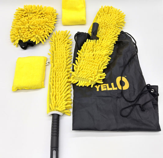 6 Pcs. Cleaning Set. Maintain your car’s pristine appearance with our 6 Pcs. Microfiber Car Cleaning Kit.