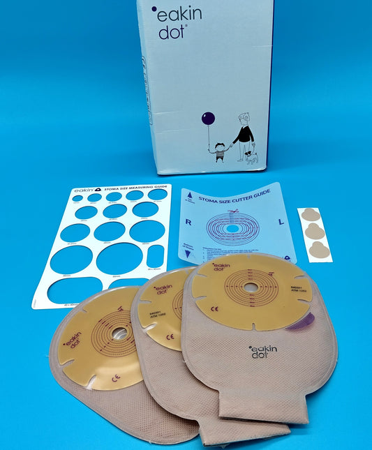 Drainable Ostomy Pouch Sample Pack. 3 Pcs. Don't wait, ensure your comfort and peace of mind with the Ostomy Pouch - Soft Convex.