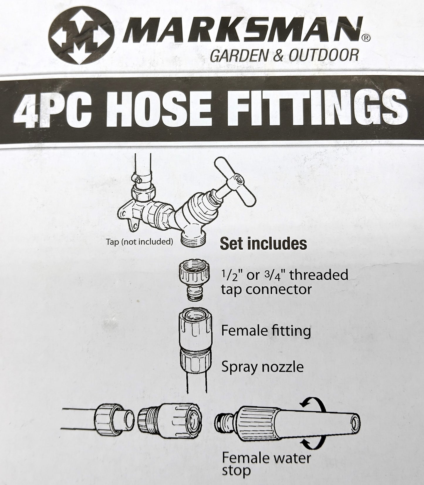 4 Piece Garden Hose Connector Set. Upgrade your garden hose setup with our Set of 4 Garden Hose Connectors.