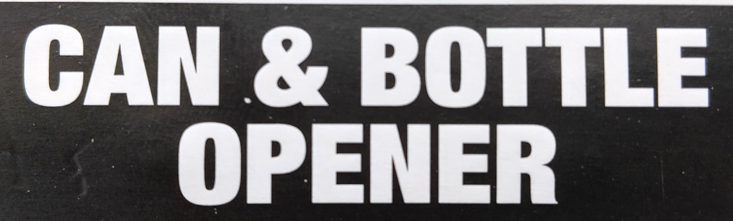 Can & Bottle Opener.  Make your kitchen tasks easier and more efficient with our Smooth Cut Can & Bottle Opener.