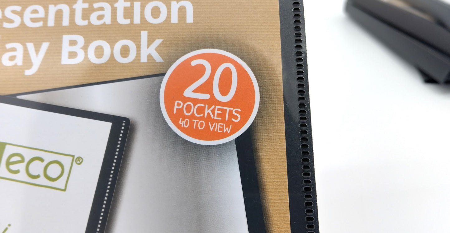 A5 Presentation Display Book. 20 Pockets. 5 Pcs.