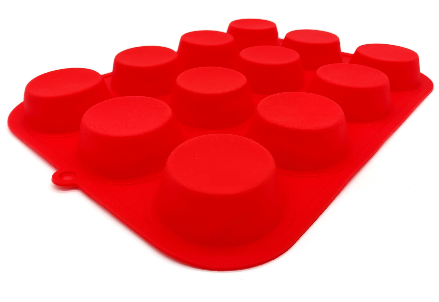 2 Pcs. Silicone Muffin Tray. 12 Cups. Upgrade your baking tools with our 2 Pack 12 Cup Silicone Muffin Trays.