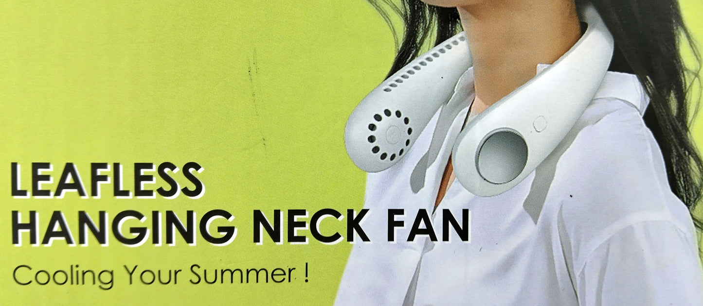 Portable Hanging Neck Fan. Stay refreshed and enjoy your activities without the discomfort of heat.