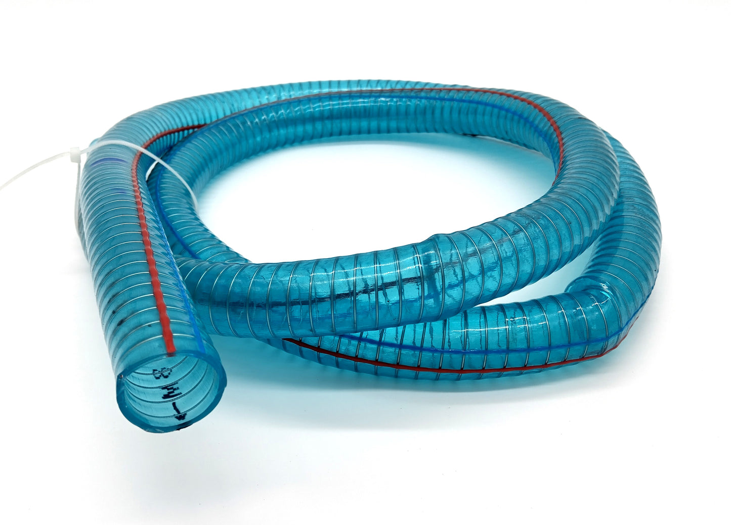 Spiral Hose Fuel Transfer , Oil , Water Hose - Fuel, Oil, and Water Transfer Hose (2m x 2.7cm) - Blue.