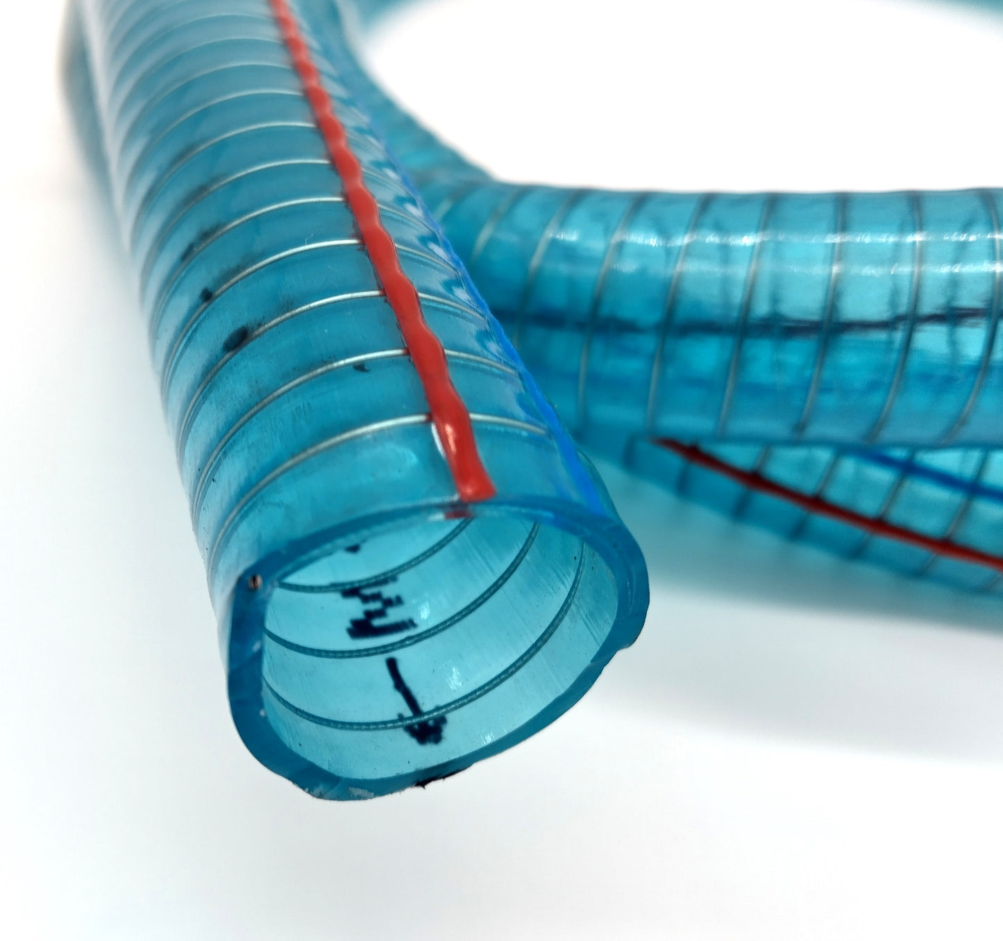 Spiral Hose Fuel Transfer , Oil , Water Hose - Fuel, Oil, and Water Transfer Hose (2m x 2.7cm) - Blue.