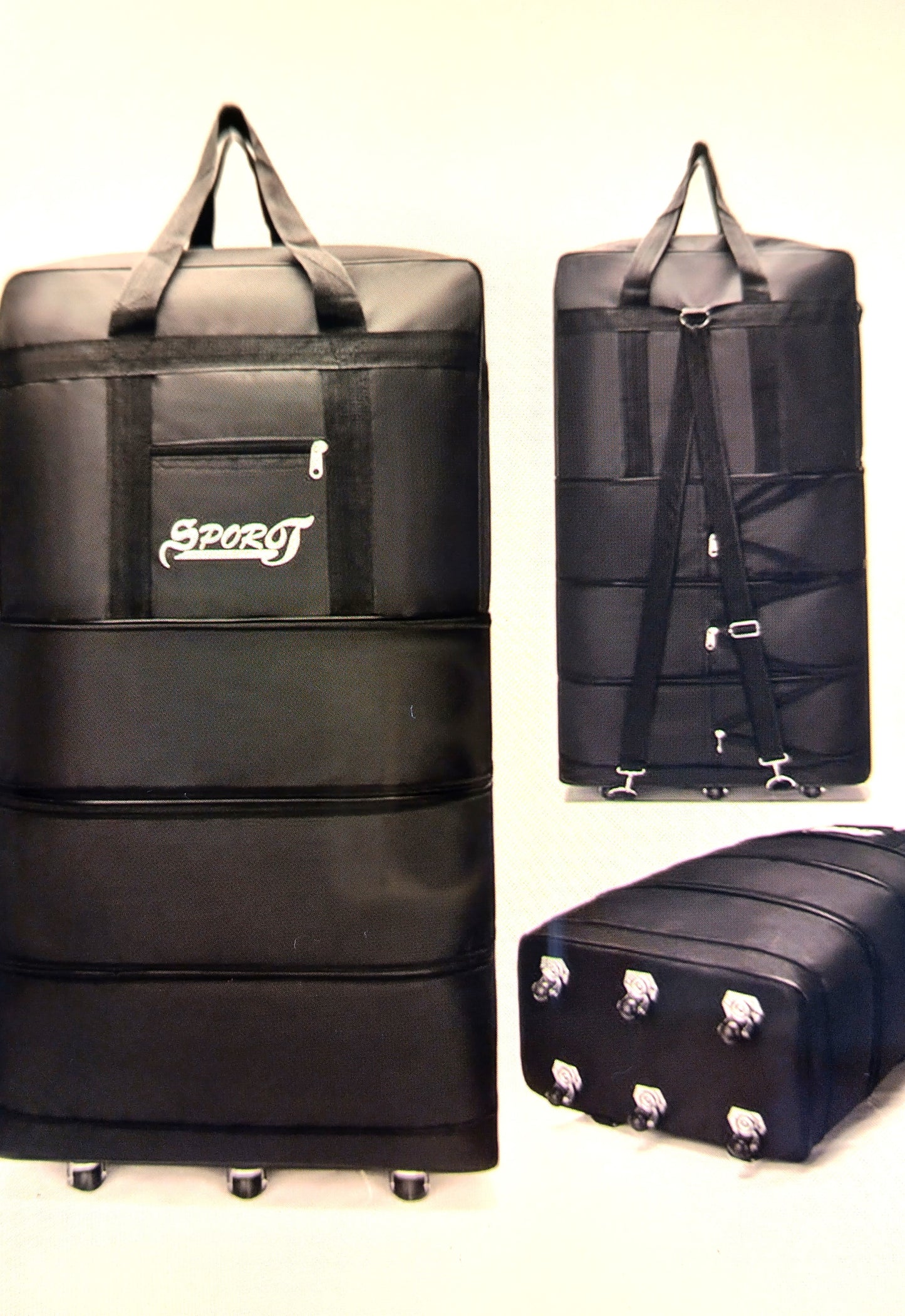 Expandable Foldable Suitcase - Versatility Meets Travel Convenience.