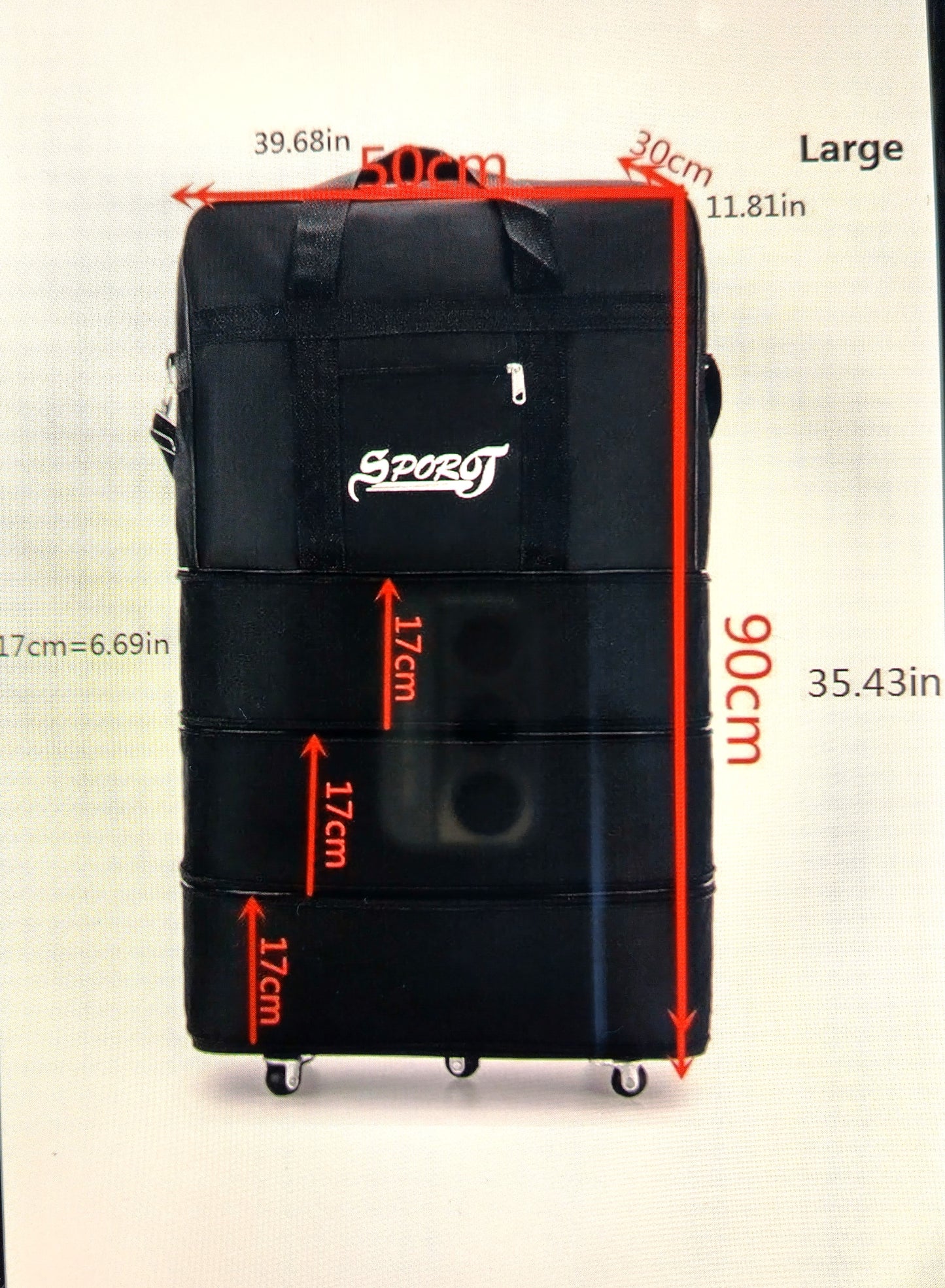 Expandable Foldable Suitcase - Versatility Meets Travel Convenience.