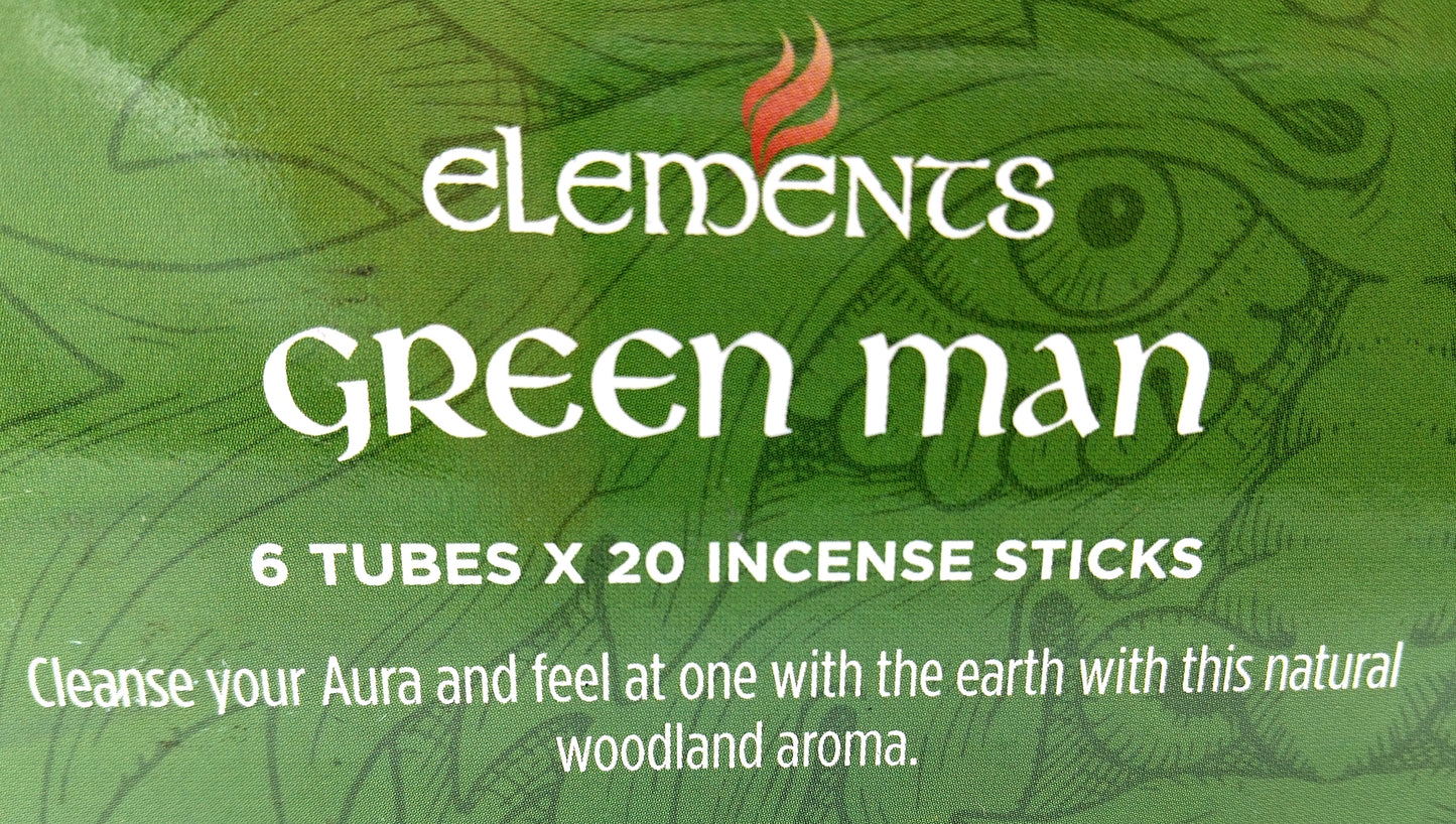 Elements Green Man 120 Sticks.  Transform your space with the captivating scent of Elements Green Man Incense Sticks.