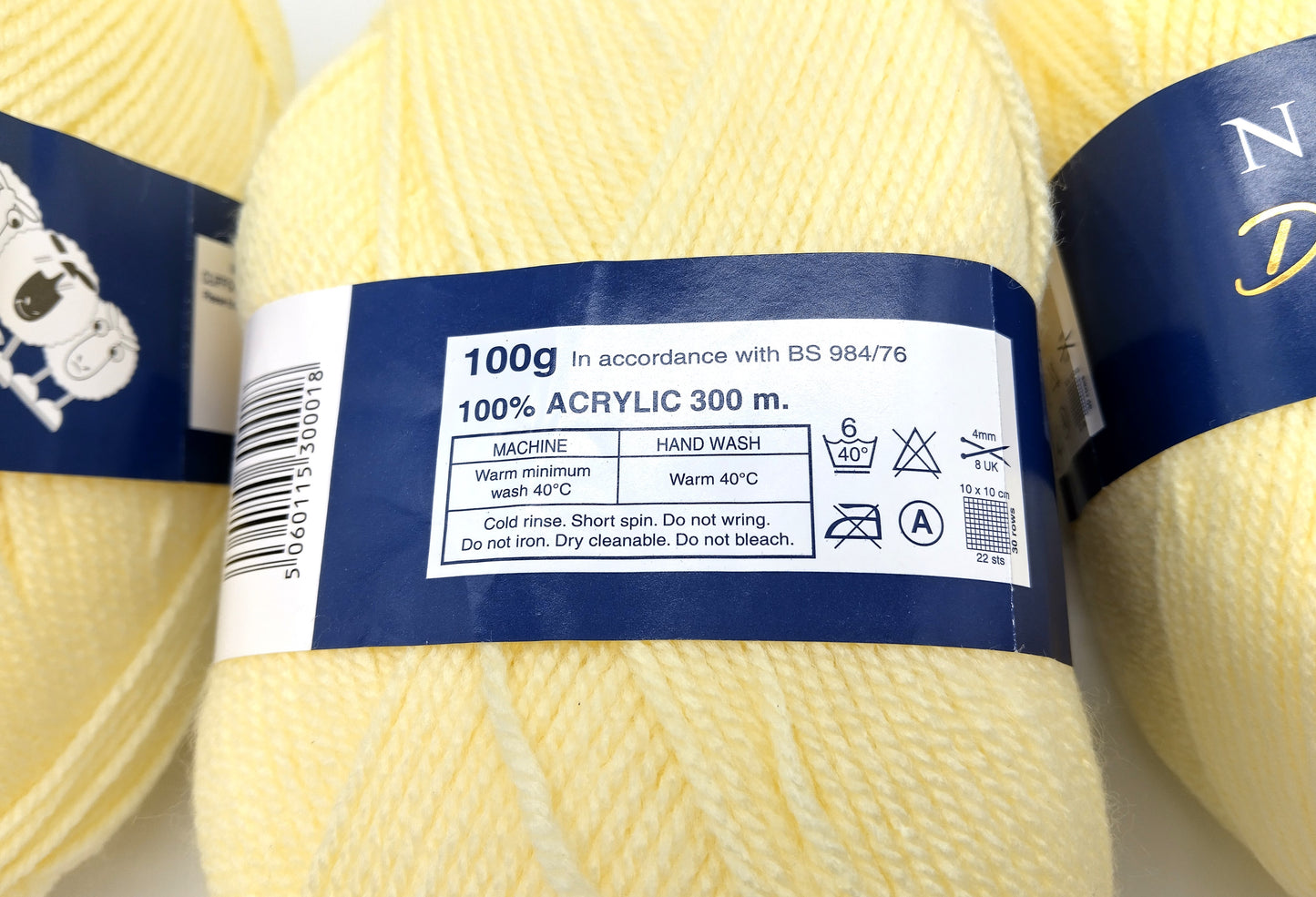 Pack of 10 Knitting Yarn. Brighten up your crafting projects with the Pack of 10 Knitting Yarn in yellow and blue.