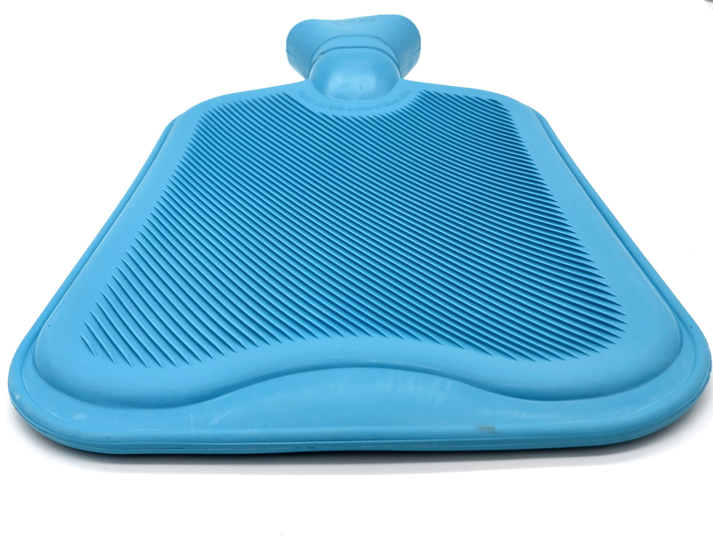 Hot Water Bottle. 2 Litre. Blue. Experience soothing warmth and comfort with a product designed for your well-being.