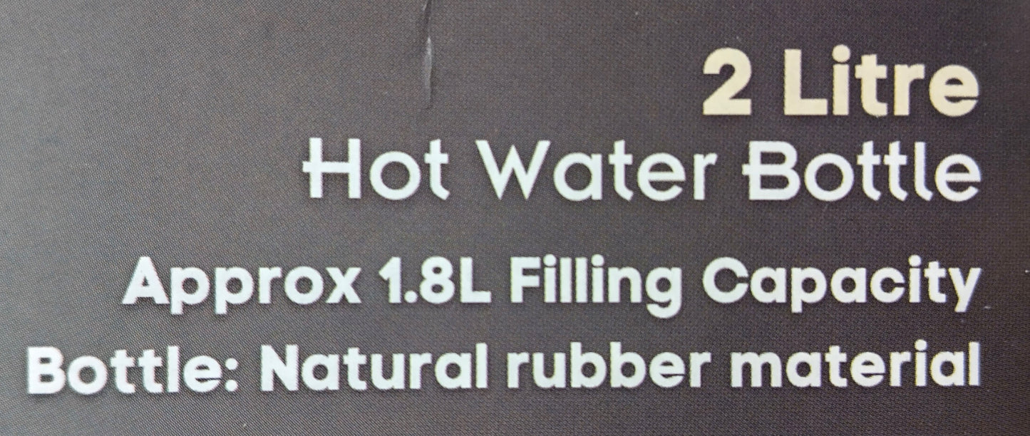 Hot Water Bottle. 2 Litre. Blue. Experience soothing warmth and comfort with a product designed for your well-being.