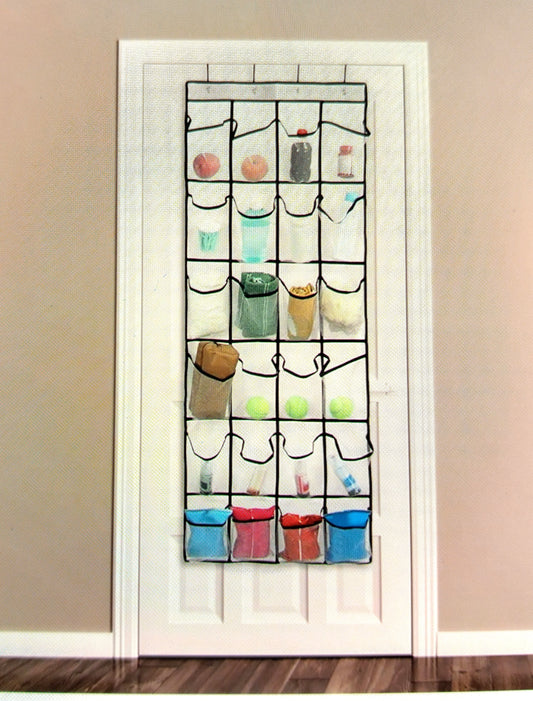 Door Hanging Storage 24 Large Pockets Shoe Storage. Declutter and organize your home with ease using the Door Hanging Shoe Storage.