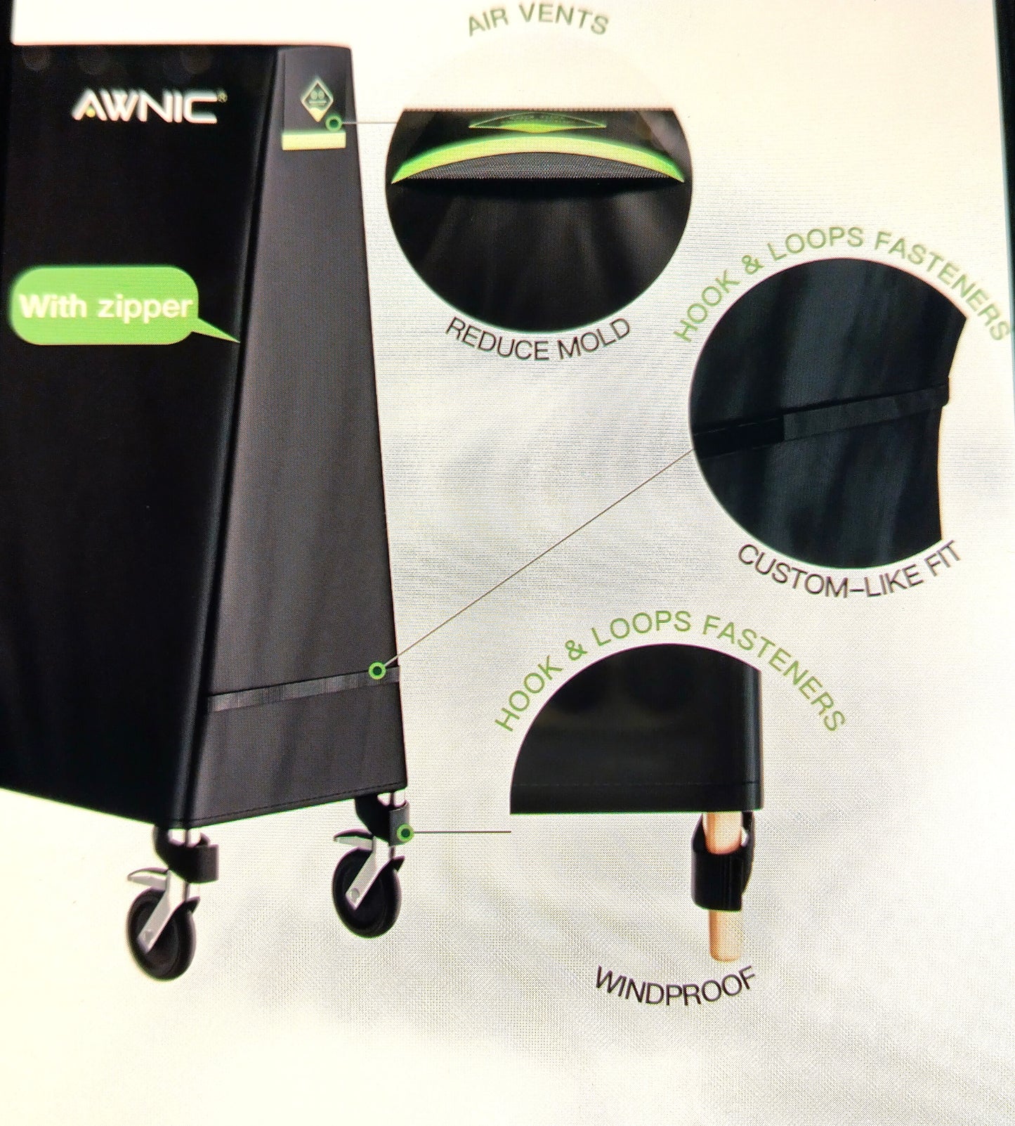 AWNIC Table Tennis, Ping-Pong Table Cover. Waterproof. Keep your table tennis table in top condition year-round with the AWNIC Waterproof Table Tennis Table Cover.