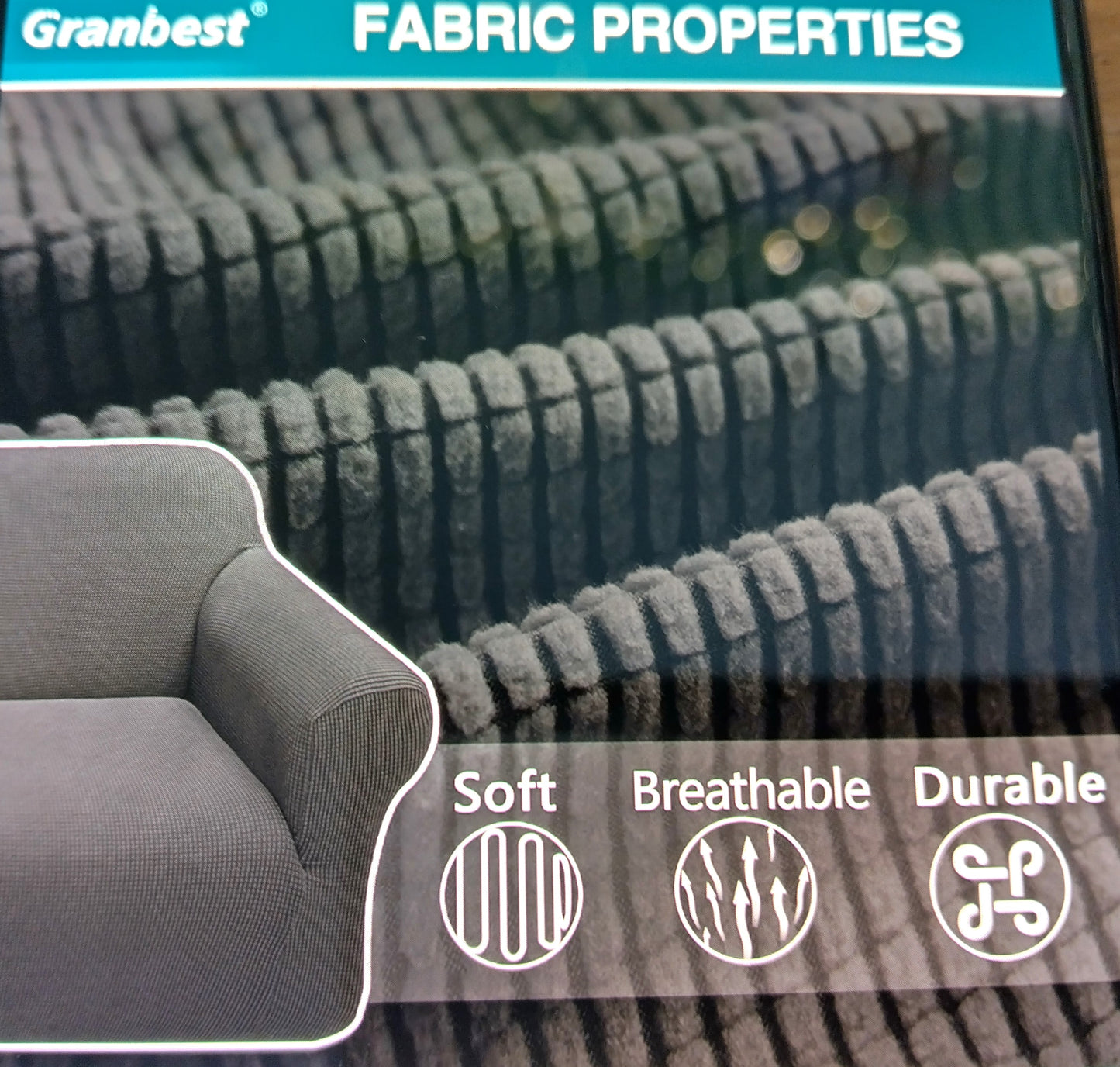 Granbest 3 Seater Super Soft Sofa Cover. Give your sofa the protection it deserves with the Granbest 3-Seater Super Soft Sofa Cover.