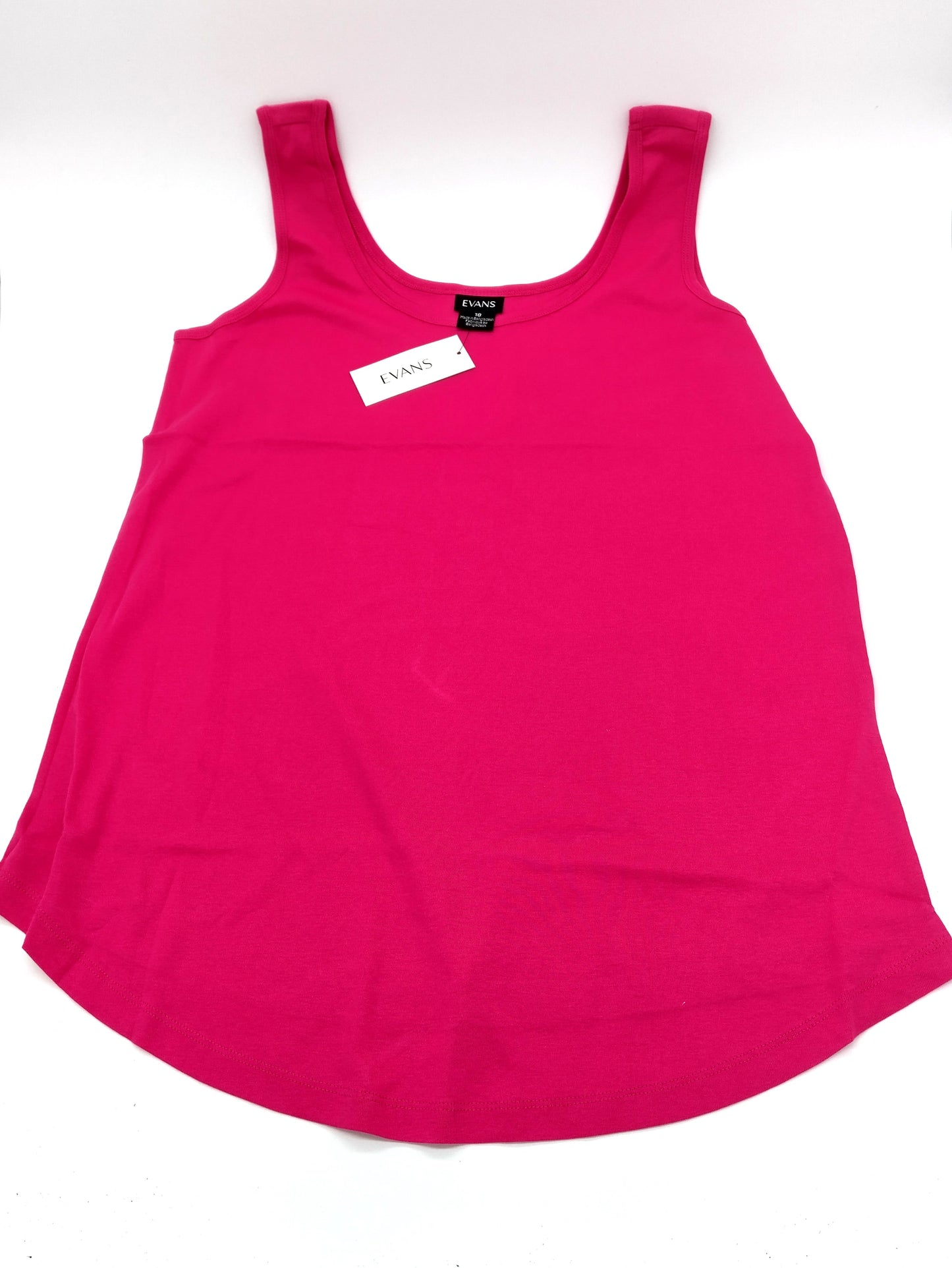 EVANS Pink Essential Vest Top. Size 18. Brighten up your wardrobe with the EVANS Pink Essential Vest Top today!