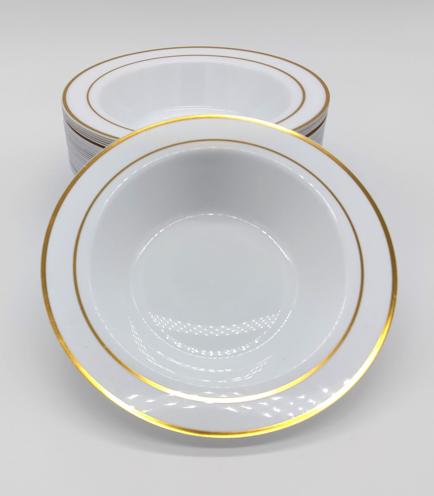 MATANA. 30 Border Plastic Bowls. 360ml. Upgrade your dining setup with MATANA 30 Border Plastic Bowls today!