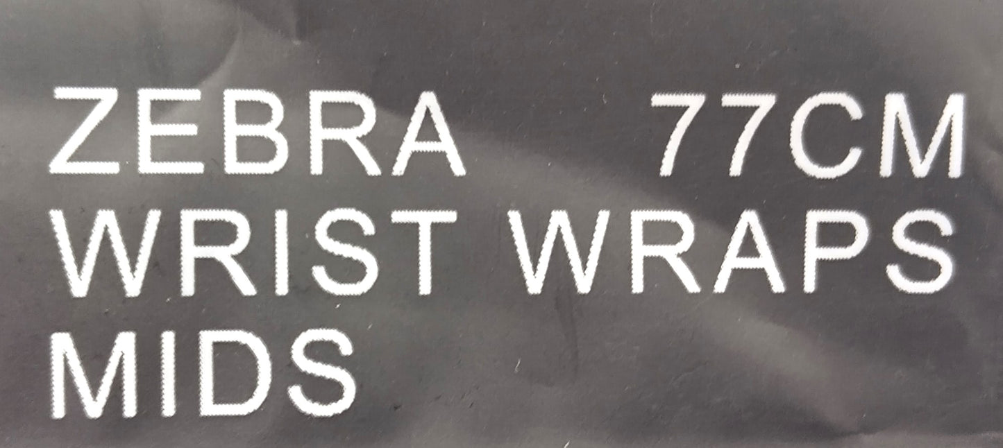 A7 ZEBRA 77cm. Wrist Wraps MIDS. Upgrade your lifting gear—order the A7 Rigor Mortis Zebra Wrist Wraps today!