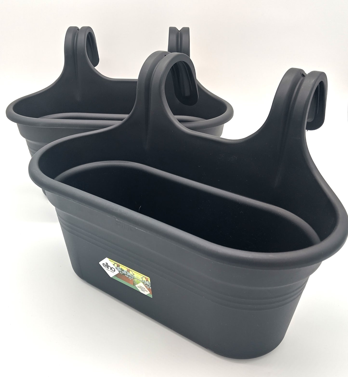 ELHO Black Extra Overflow Pipe Outdoor and Indoor 2 pcs. Enhance your plant care with ELHO!