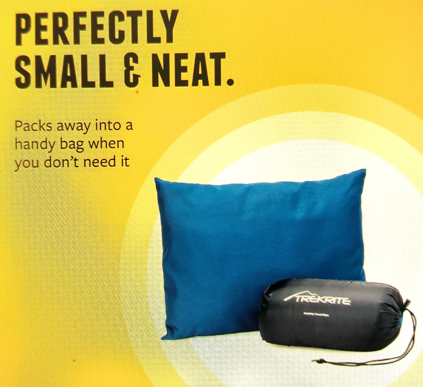 TREKRITE Small Travel Pillow. 38x28x8cm. Travel in comfort!