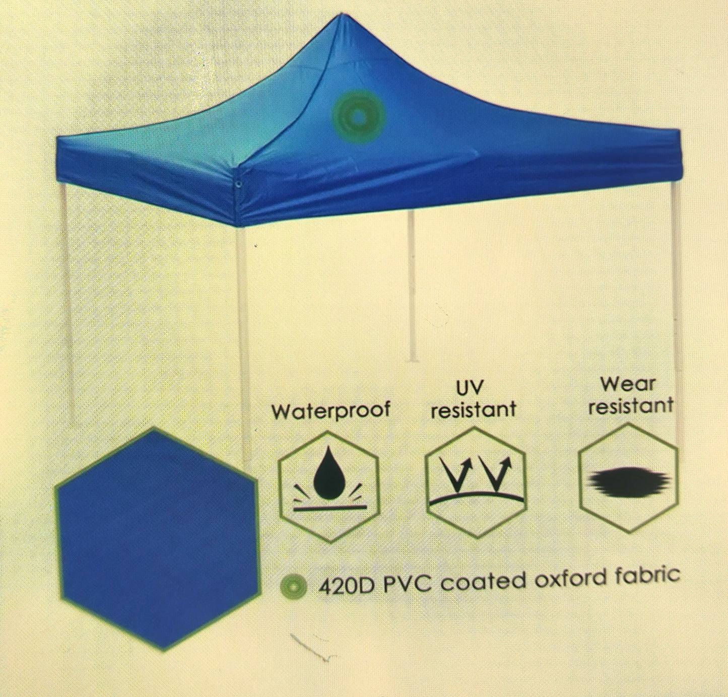 Waterproof Replacement 420 D PVC Gazebo Covers. ( Top Only ) 290x290cm. Protect your investment and enhance your outdoor living experience today!