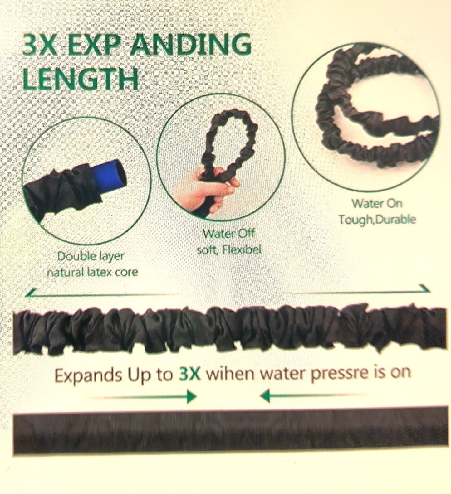 200 Ft. Extanable Garden Hose Pipe with Spray Nozzle Gun. Make every watering session a breeze with our 200ft Expandable Garden Hose.