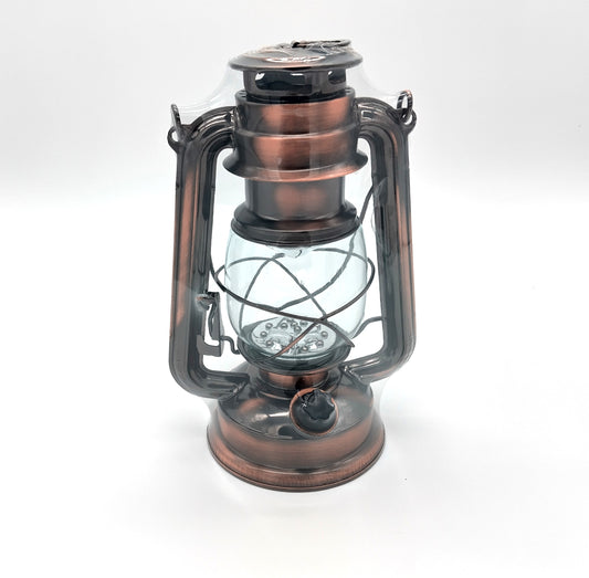 Voche 15 LED Copper Latern. Plastic. Illuminate your space with the vintage elegance of the Voche 15 LED Copper Lantern today!