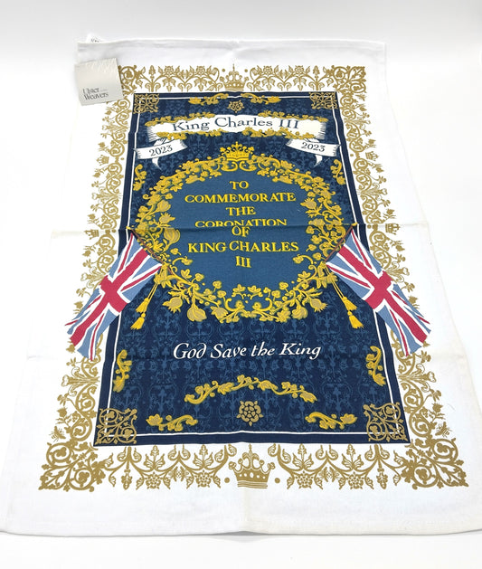 Cotton Tea Towel. Celebrate with style and keep a piece of history in your kitchen!