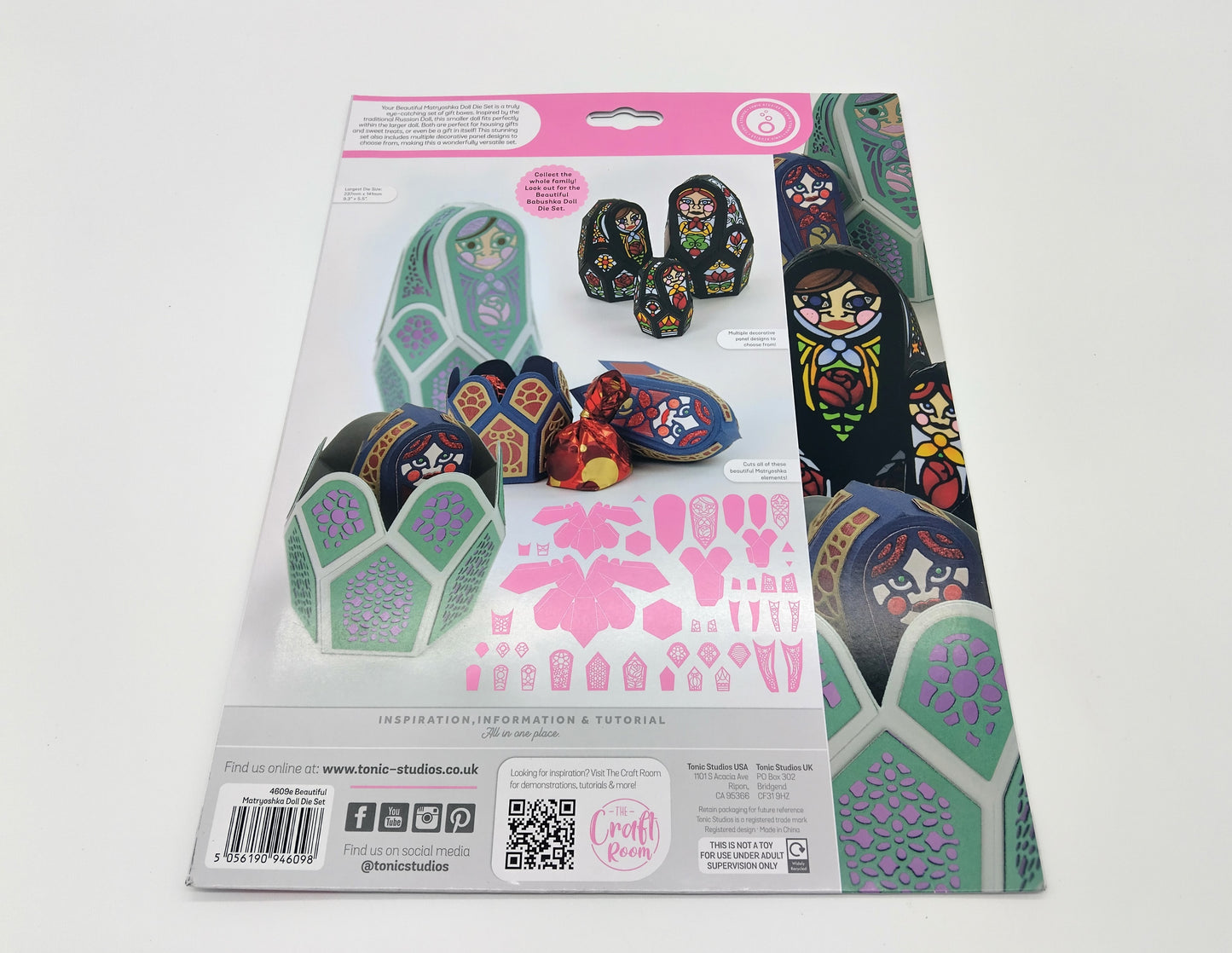 VERSO Matryoshka Doll Die Set Gift Box. Make your gifts stand out with the timeless beauty of Matryoshka Doll gift boxes today!