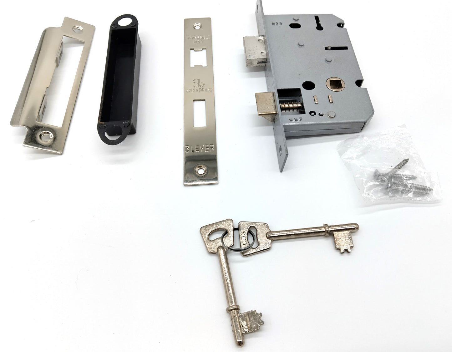 Sb SPIRA BRASS 3 Lever Sash Lock. Polished Chrome. Enhance both security and style in your home with the SPIRA Brass 3 Lever Sash Lock.