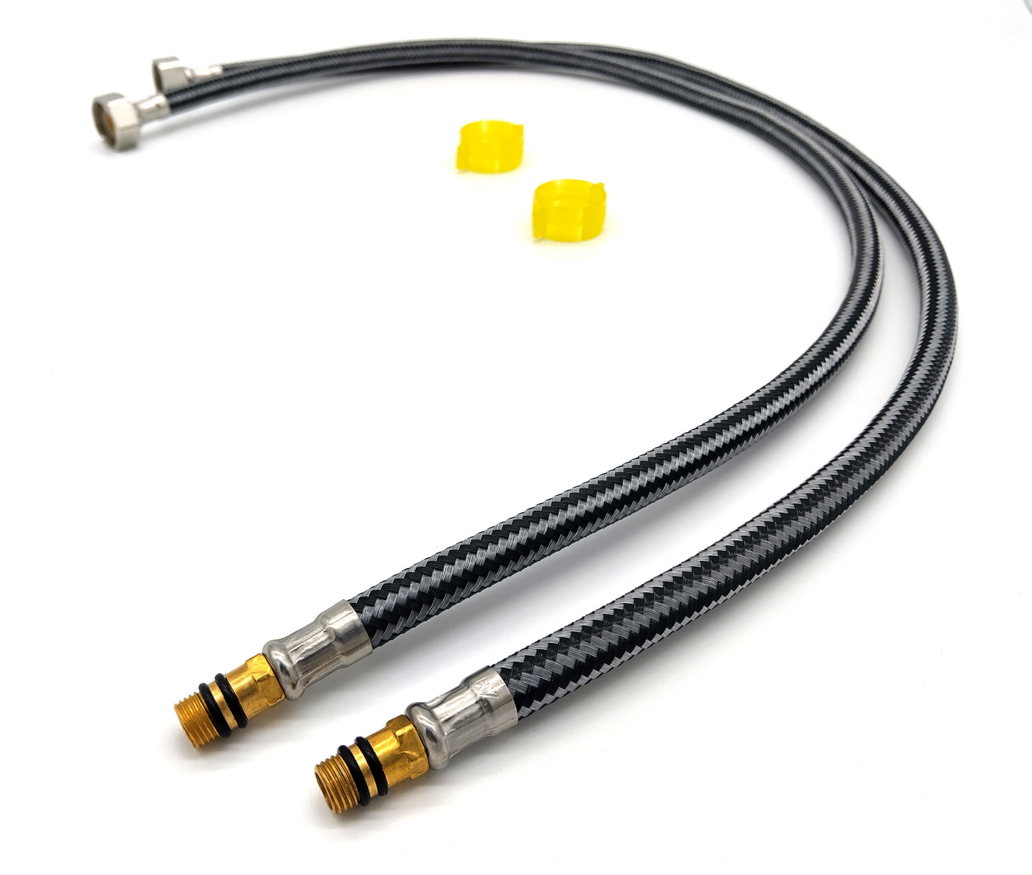 2 pcs 700mm Flexi Tap Connectors 12mm. Don’t let plumbing problems slow you down.