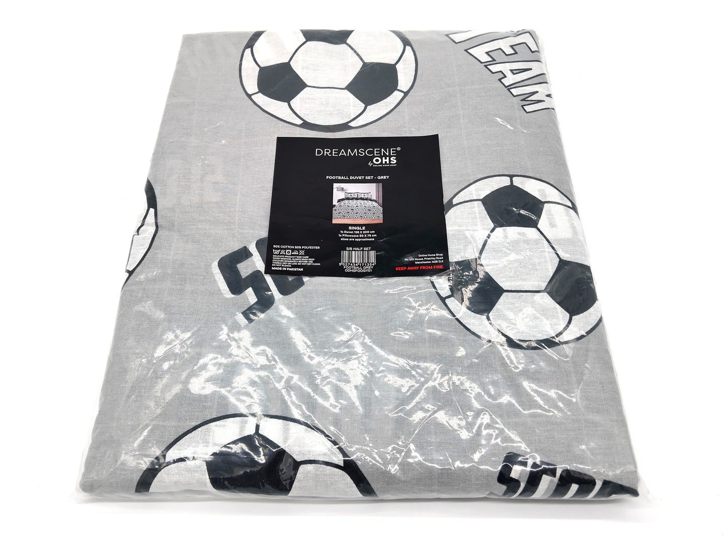 OHS Football Duvet Set Single. Transform your child's bedroom with the OHS Football Duvet Set Single.