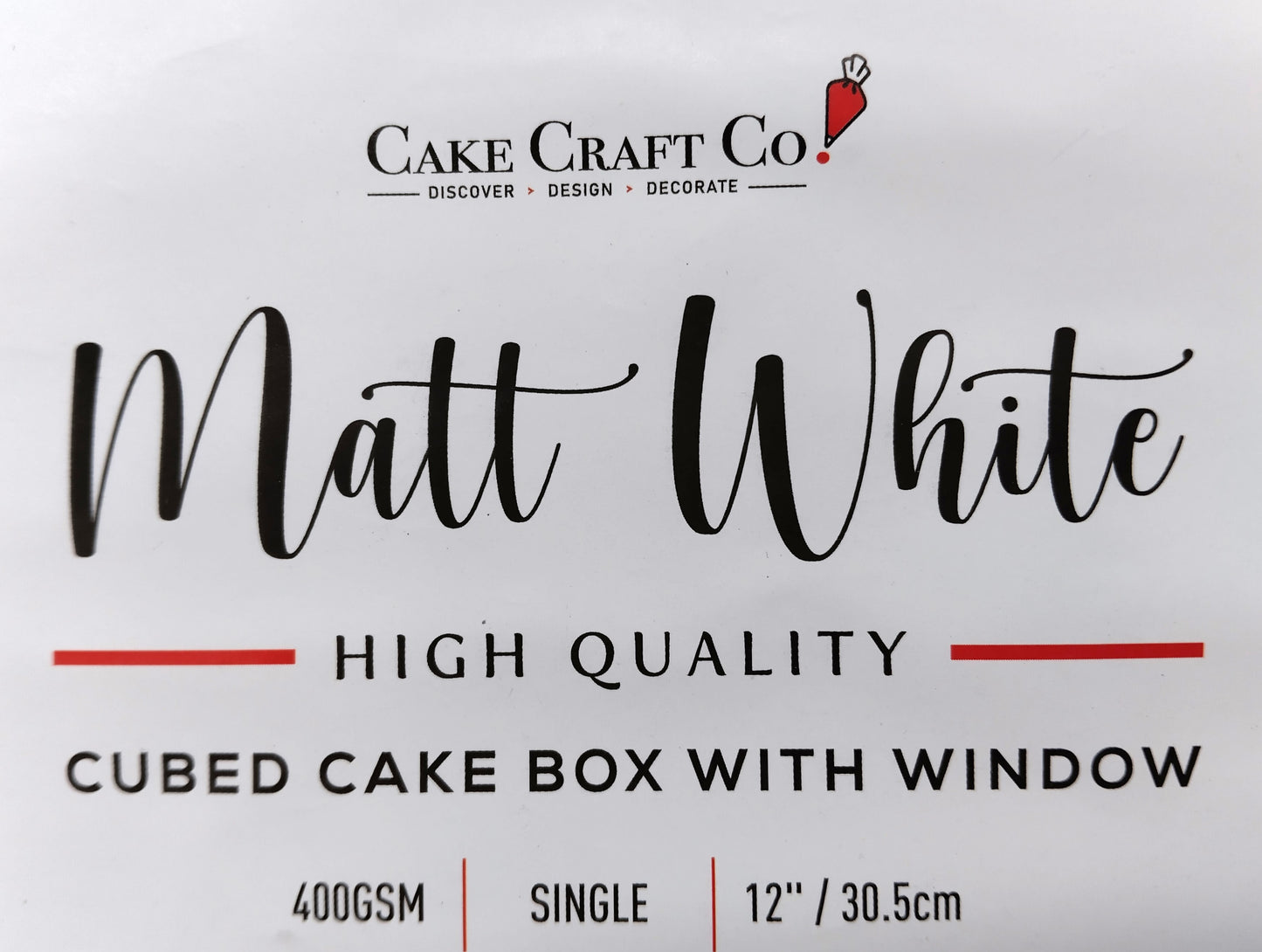 Pack of 9 Cake Craft Company 12 inch White Clear Tall Cake Box. Order today and ensure your cakes arrive safely and beautifully displayed!