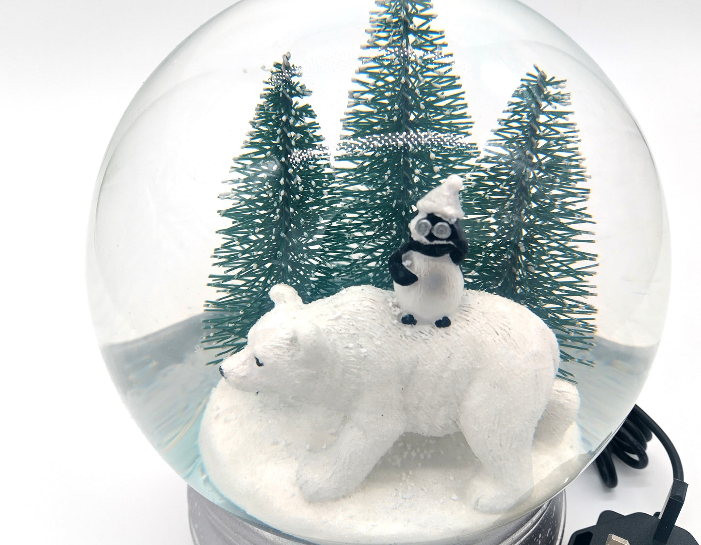 Snow Globe Christmas Music Box. Polar Bear. Large. Order now and make this holiday season extra special!