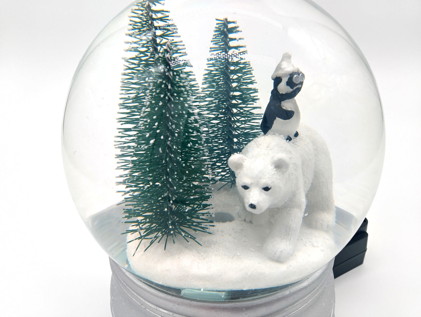 Snow Globe Christmas Music Box. Polar Bear. Large. Order now and make this holiday season extra special!