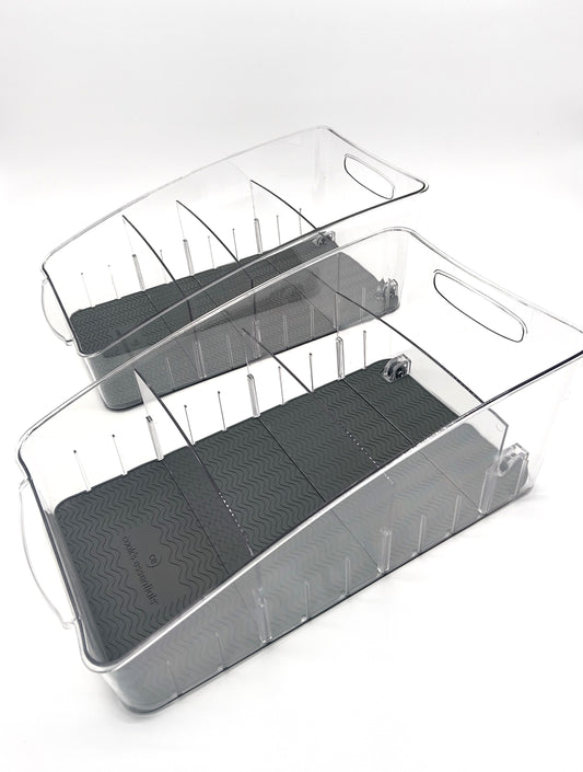 2 Pcs. Large Plastic Fridge Organizer. Order yours today for a more functional kitchen!