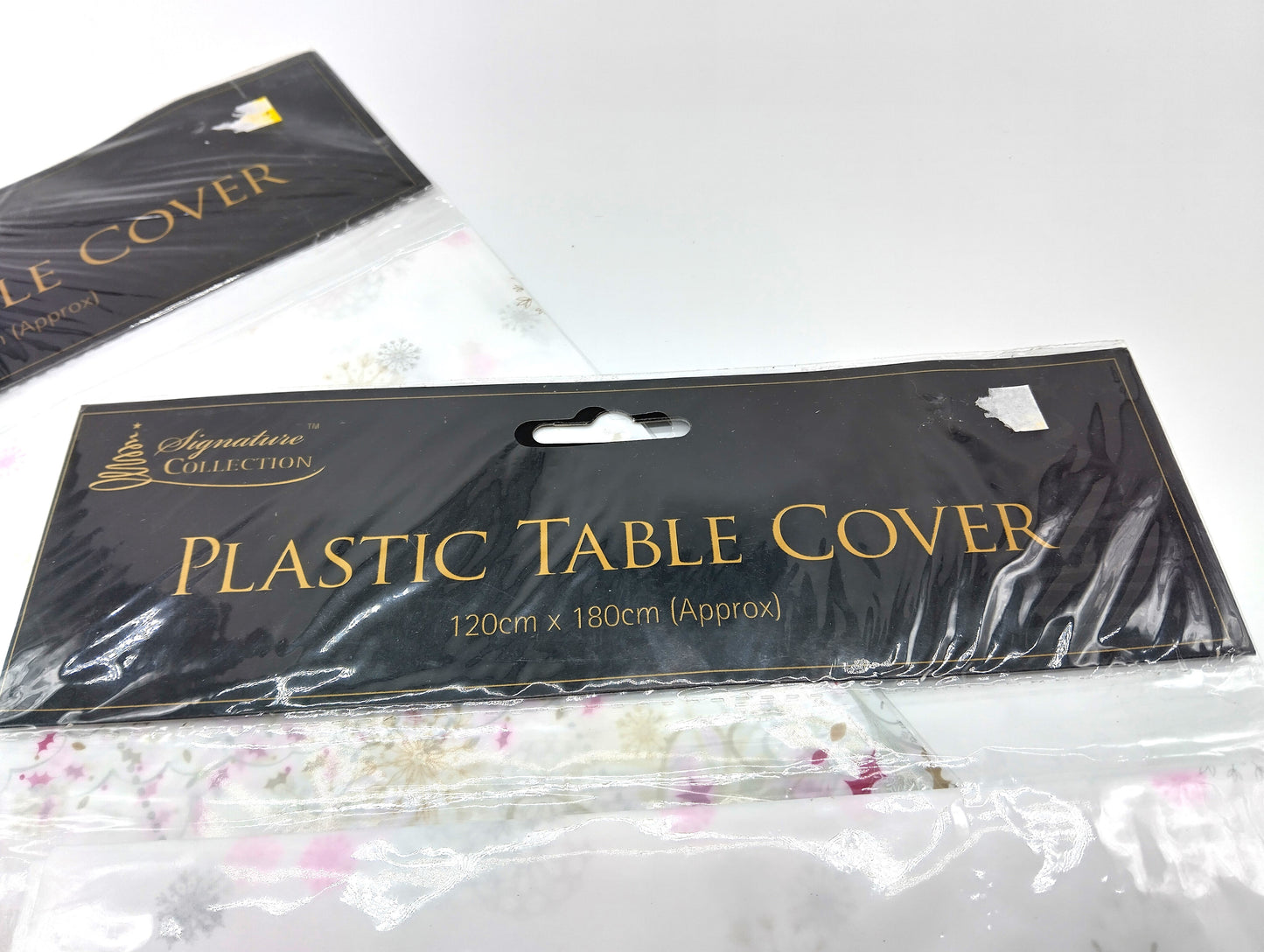 Christmas Plastic Table Cover. 120cm x 180cm. 2 pcs.