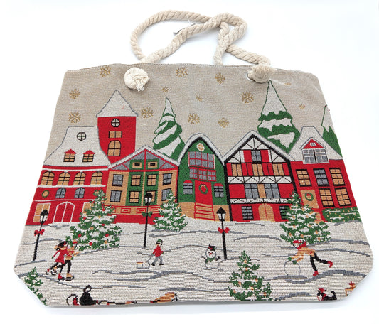 Christmas Waterproof Tote Shopping Bag. 40cm x 60cm.