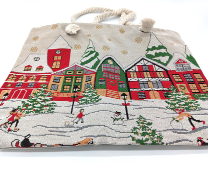 Christmas Waterproof Tote Shopping Bag. 40cm x 60cm.