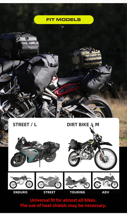 Rhinowalk Waterproof Motorcycle Side Bags