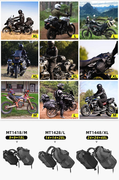 Rhinowalk Waterproof Motorcycle Side Bags