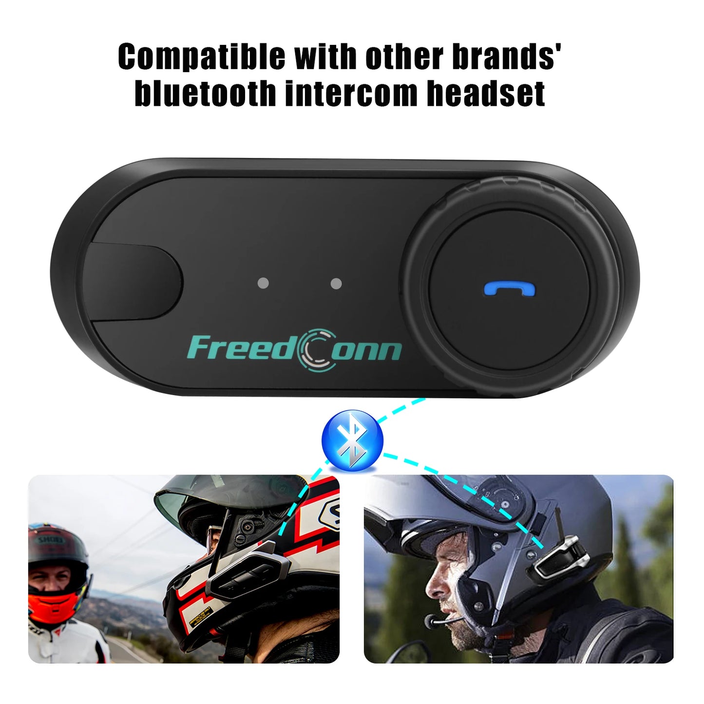 Freedconn Motorcycle Helmet Bluetooth Headset