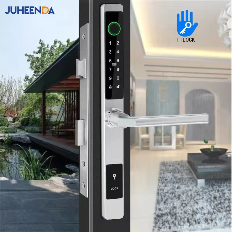 3CM Slim Waterproof Aluminum Bluetooth Smart Door Lock