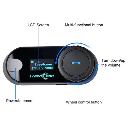 Freedconn T-Com SC Bluetooth Motorcycle Intercom Headset